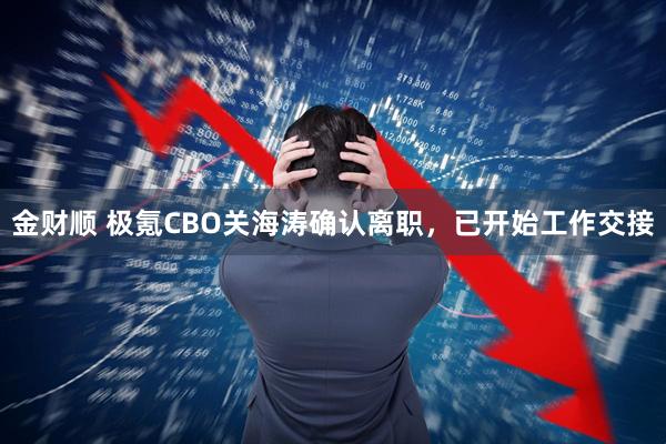 金财顺 极氪CBO关海涛确认离职，已开始工作交接